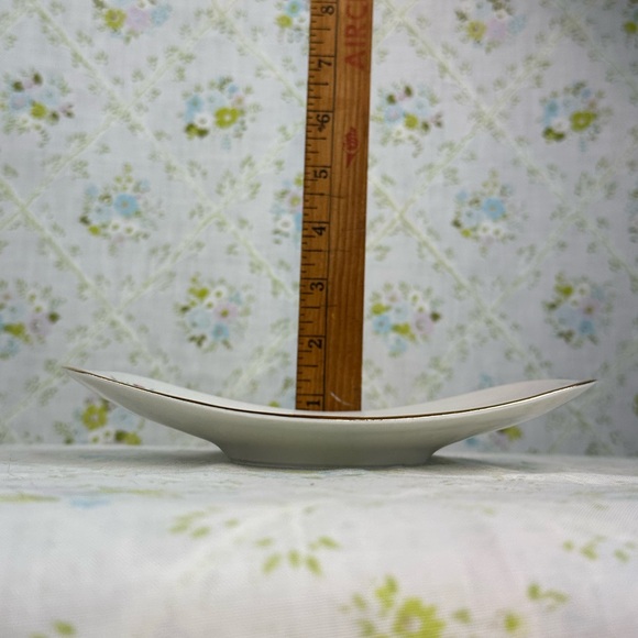 Naaman Israel Pink Floral Serving Plate Dish - Picture 5 of 5